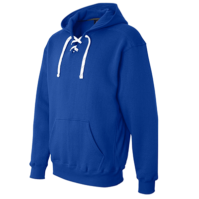 Fraternity & Sorority J. America Royal Lace-Up Letter Hoodie