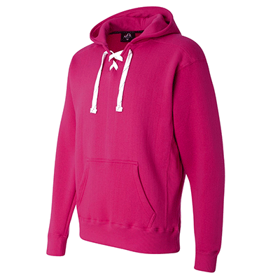 Fraternity & Sorority J. America Wildberry Lace-Up Letter Hoodie