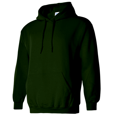 Fraternity & Sorority Gildan Forest Green hooded sweatshirt