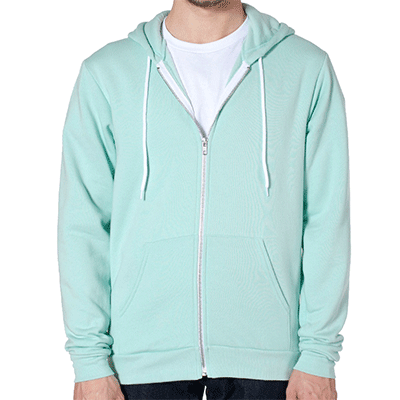 Fraternity & Sorority American Apparel Menthe Full-Zip Hooded Sweatshirt