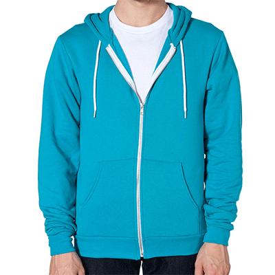 Fraternity & Sorority American Apparel Full-Zip Hooded Sweatshirt