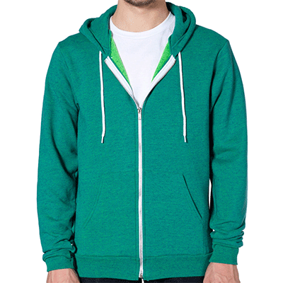 Fraternity & Sorority American Apparel Ultra Blue Full-Zip Hooded Sweatshirt