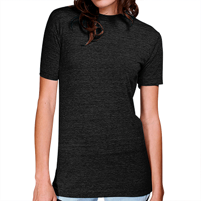 Fraternity & Sorority American Apparel Tri Black Tri-Blend Crewneck Track T-Shirt