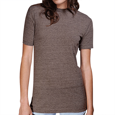 Fraternity & Sorority American Apparel Tri Coffee Tri-Blend Crewneck Track T-Shirt