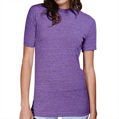 Fraternity & Sorority American Apparel Tri Orchid Tri-Blend Crewneck Track T-Shirt